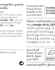 Délicatesse de courgettes, panais et crème de brebis