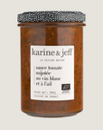 Tomatensaus gestoofd met witte wijn en knoflook