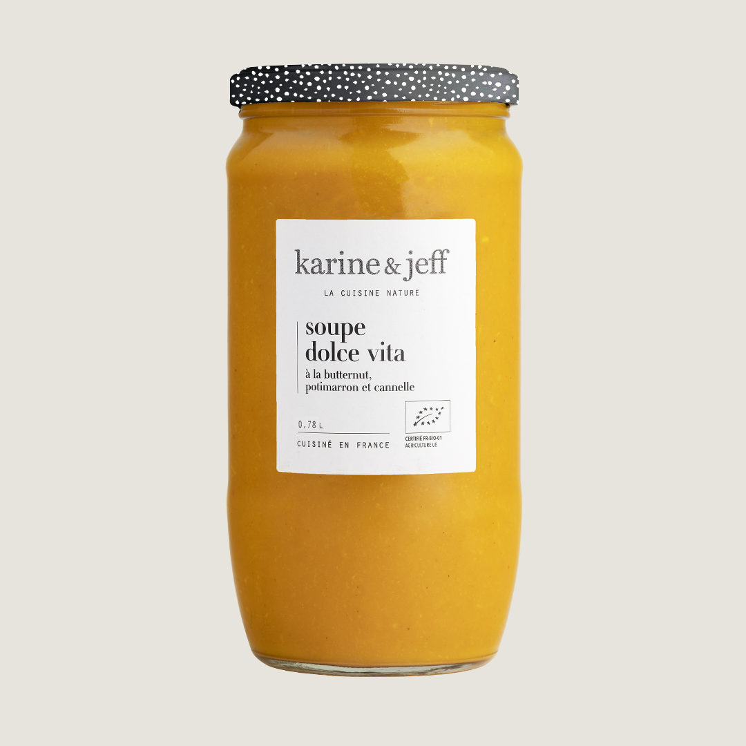 Dolce Vita-soep - met butternut, pompoen en kaneel