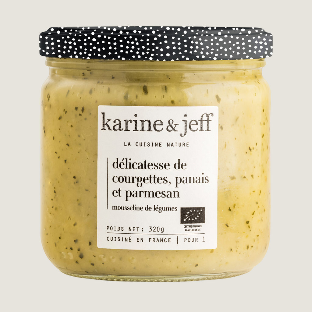 Courgette, pastinaak en delicatesse van schapenmelk