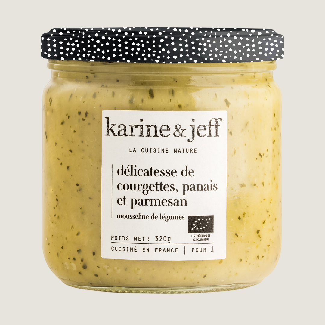 Courgette, pastinaak en delicatesse van schapenmelk