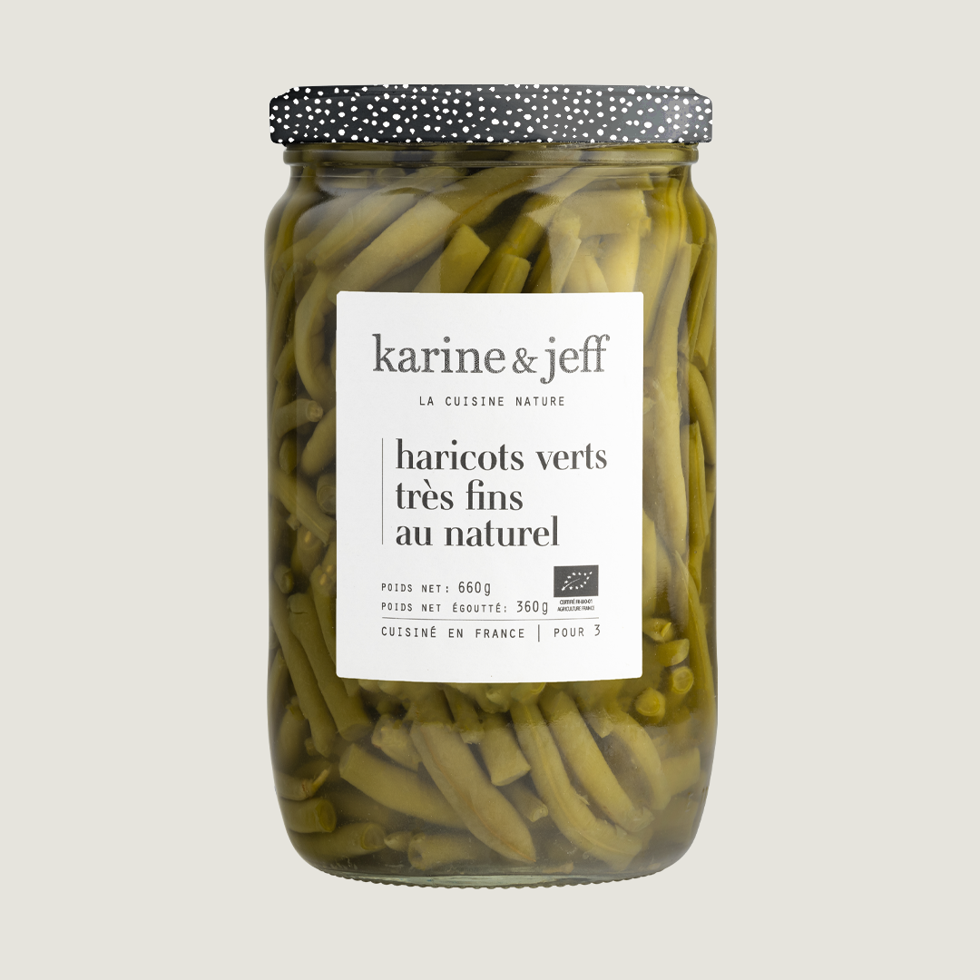 Zeer fijne natuurlijke sperziebonen