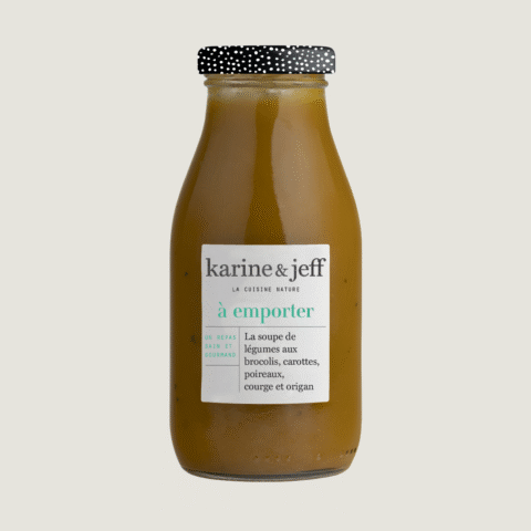 La soupe de légumes - aux brocolis, carottes, poireaux, courge et origan 1/4L