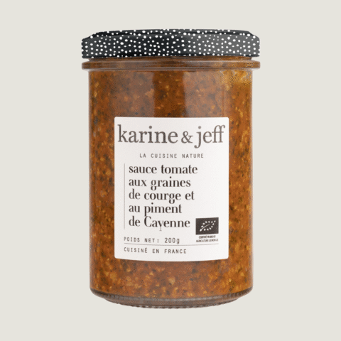 Sauce tomate aux graines de courge et au piment de Cayenne